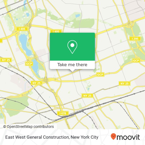 East West General Construction map