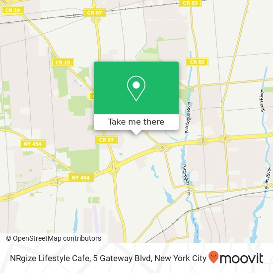 Mapa de NRgize Lifestyle Cafe, 5 Gateway Blvd
