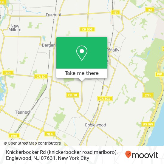 Knickerbocker Rd (knickerbocker road marlboro), Englewood, NJ 07631 map