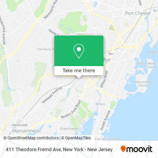 Mapa de 411 Theodore Fremd Ave