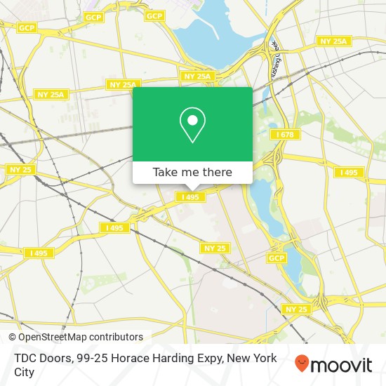 Mapa de TDC Doors, 99-25 Horace Harding Expy