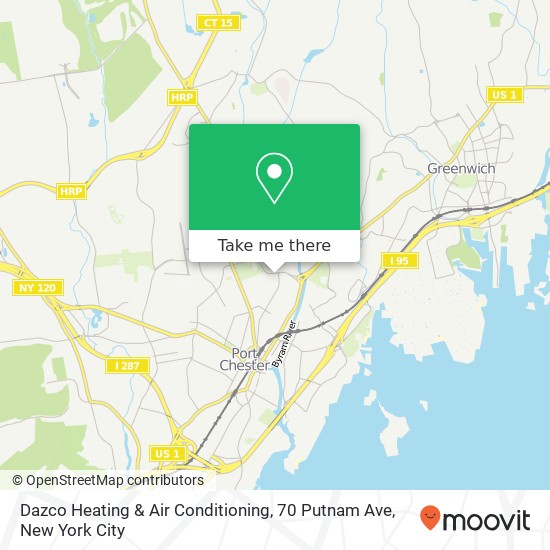 Dazco Heating & Air Conditioning, 70 Putnam Ave map