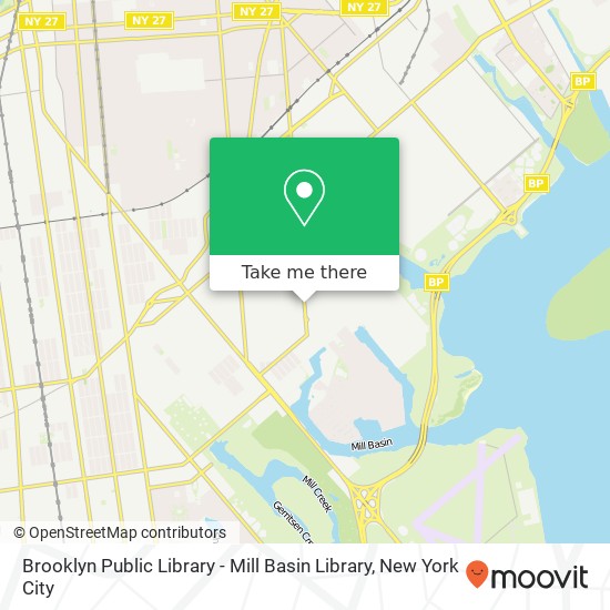 Mapa de Brooklyn Public Library - Mill Basin Library