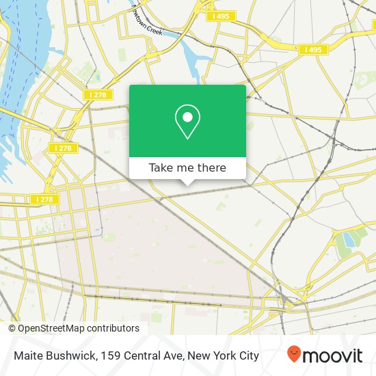 Maite Bushwick, 159 Central Ave map