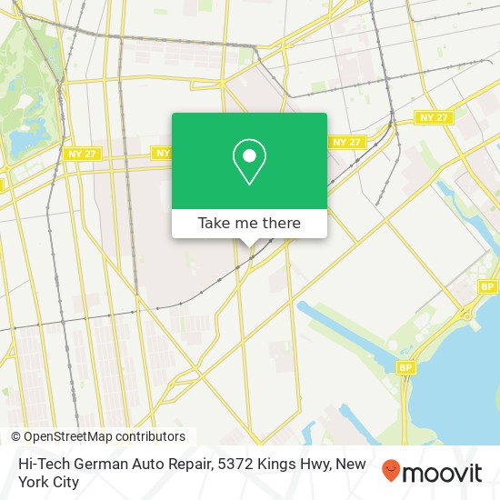 Hi-Tech German Auto Repair, 5372 Kings Hwy map