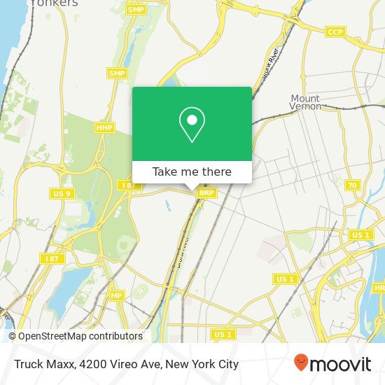 Mapa de Truck Maxx, 4200 Vireo Ave