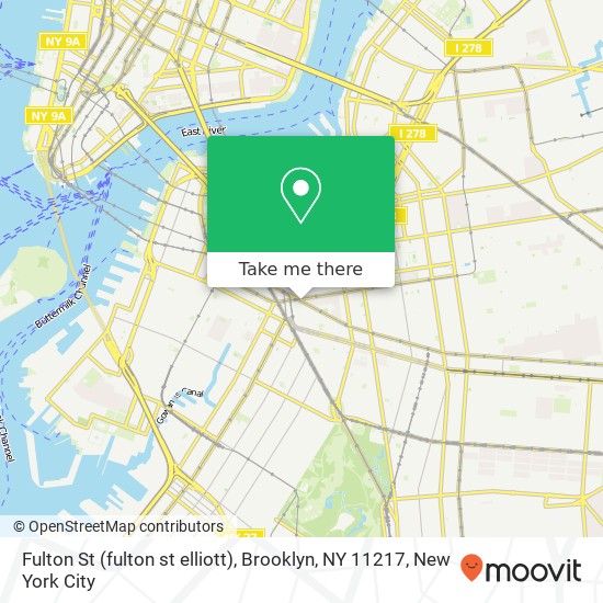 Fulton St (fulton st elliott), Brooklyn, NY 11217 map