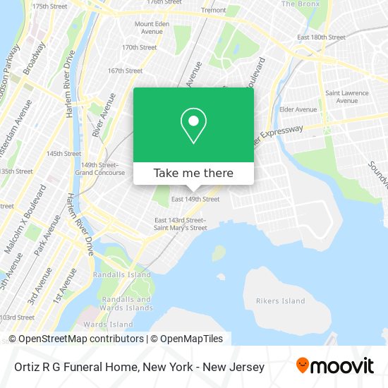 Ortiz R G Funeral Home map