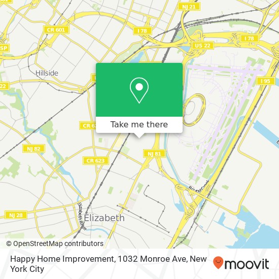 Happy Home Improvement, 1032 Monroe Ave map