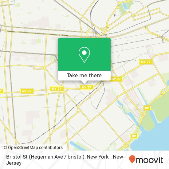 Mapa de Bristol St (Hegeman Ave / bristol)