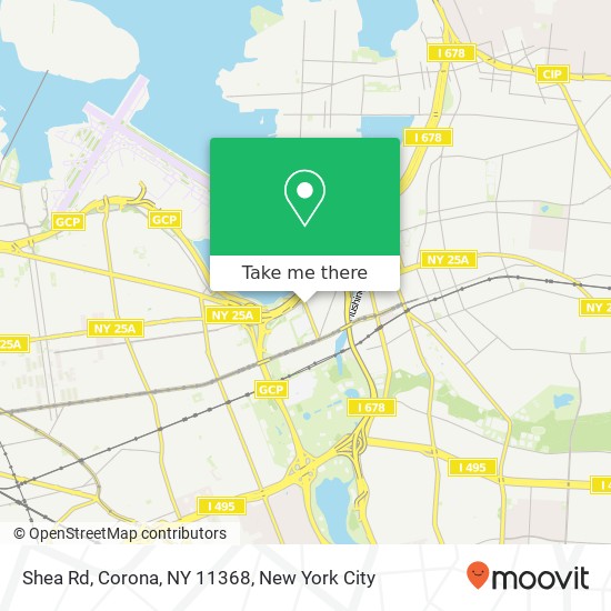Mapa de Shea Rd, Corona, NY 11368