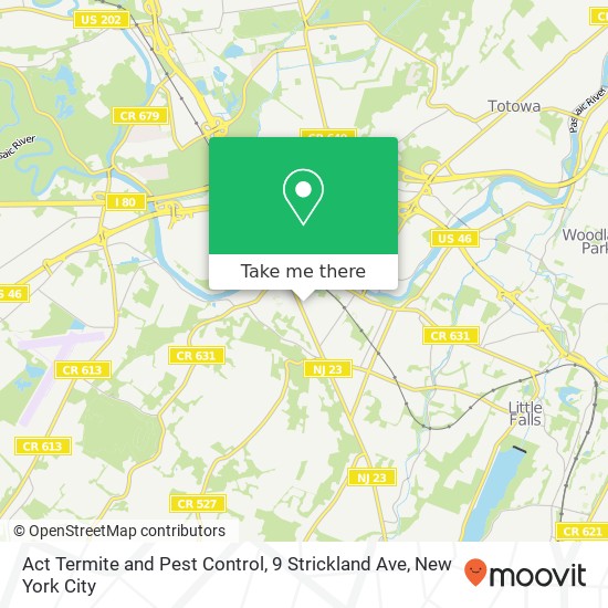 Mapa de Act Termite and Pest Control, 9 Strickland Ave