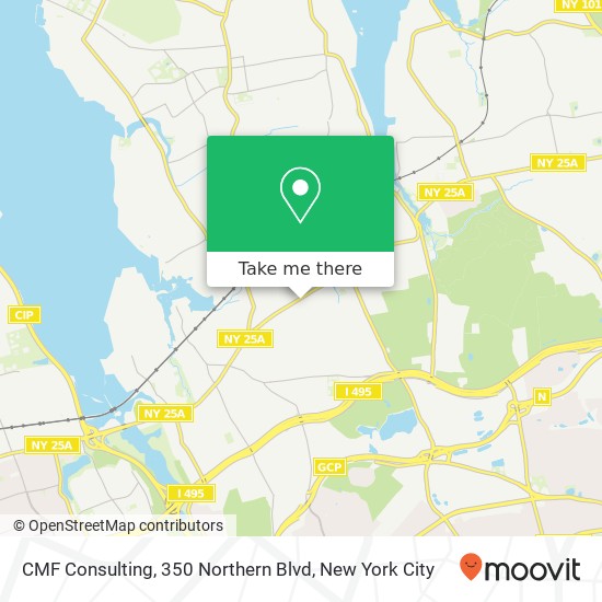 Mapa de CMF Consulting, 350 Northern Blvd