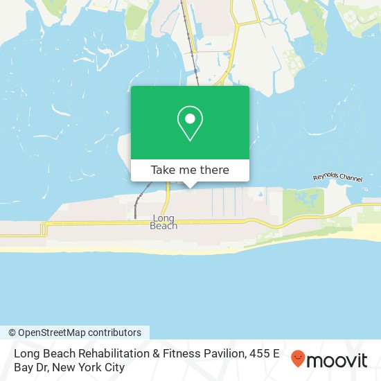 Mapa de Long Beach Rehabilitation & Fitness Pavilion, 455 E Bay Dr