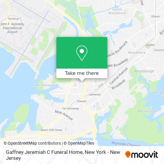Gaffney Jeremiah C Funeral Home map