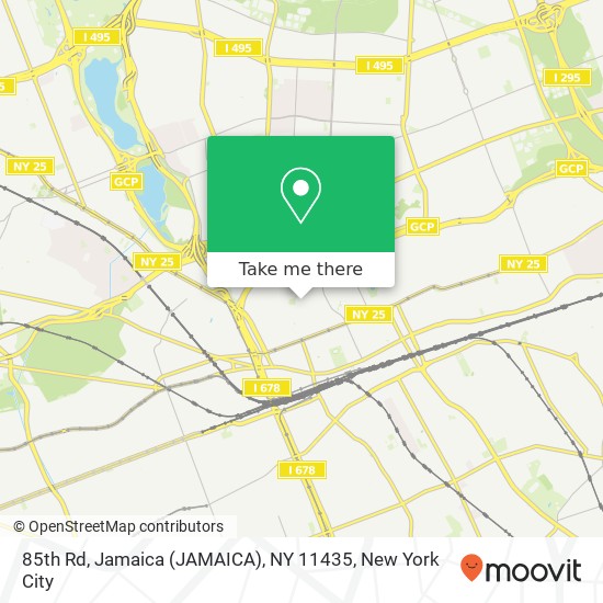 85th Rd, Jamaica (JAMAICA), NY 11435 map