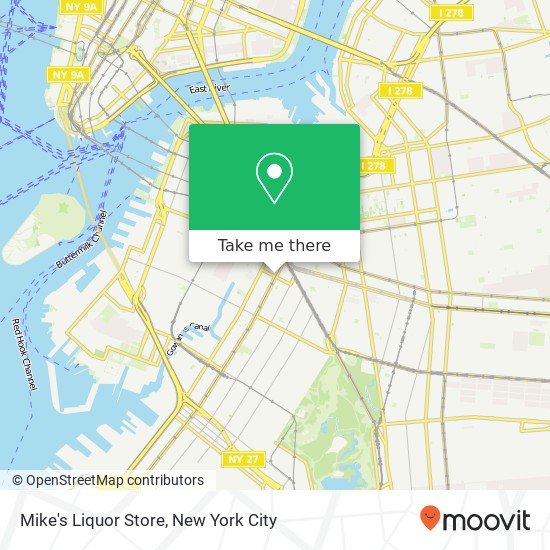 Mapa de Mike's Liquor Store