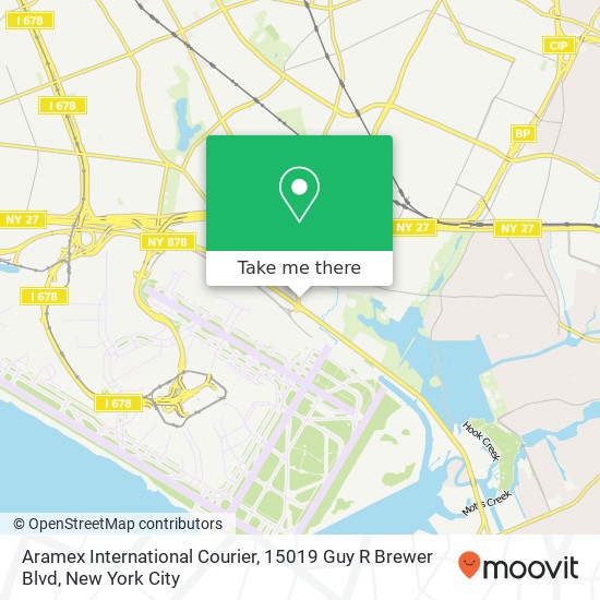 Aramex International Courier, 15019 Guy R Brewer Blvd map