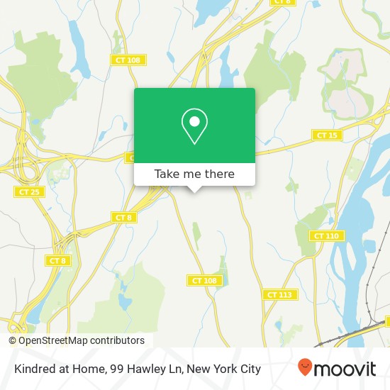 Mapa de Kindred at Home, 99 Hawley Ln