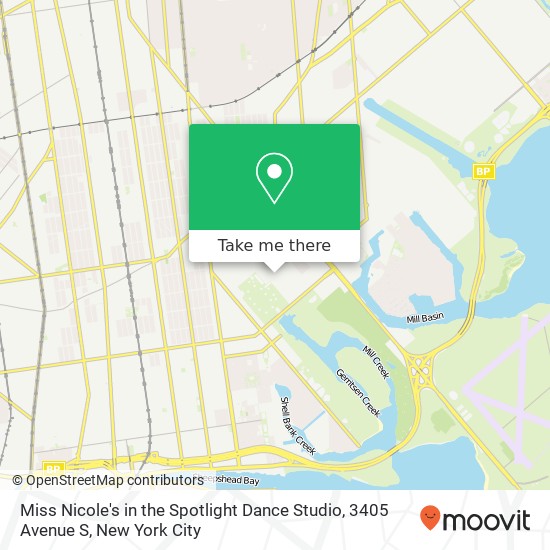 Mapa de Miss Nicole's in the Spotlight Dance Studio, 3405 Avenue S