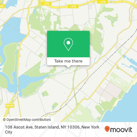 108 Ascot Ave, Staten Island, NY 10306 map