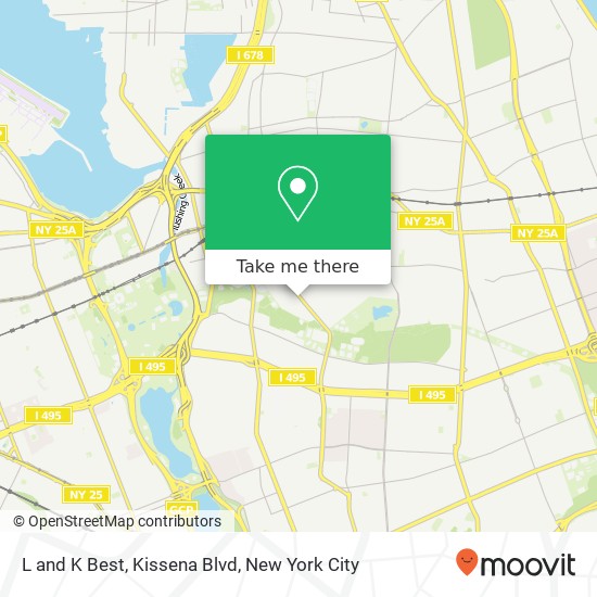 Mapa de L and K Best, Kissena Blvd