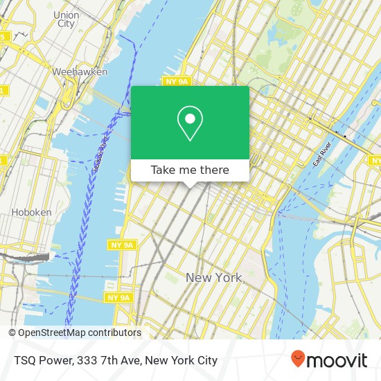 Mapa de TSQ Power, 333 7th Ave