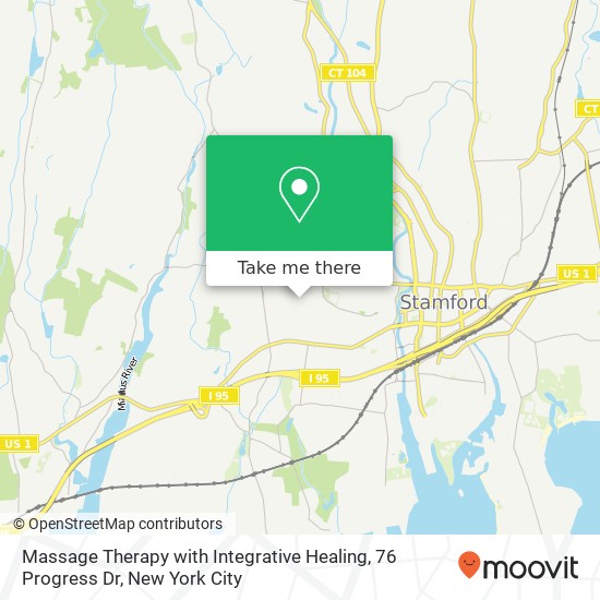 Mapa de Massage Therapy with Integrative Healing, 76 Progress Dr