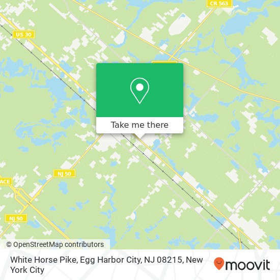 Mapa de White Horse Pike, Egg Harbor City, NJ 08215