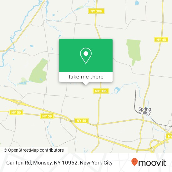 Mapa de Carlton Rd, Monsey, NY 10952