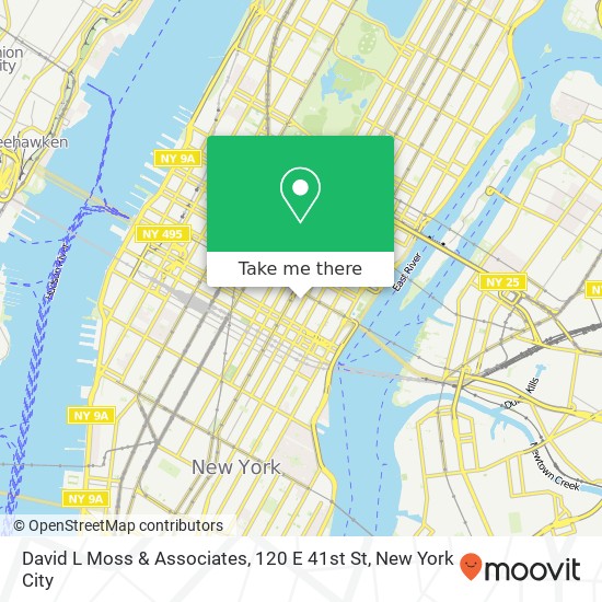 David L Moss & Associates, 120 E 41st St map