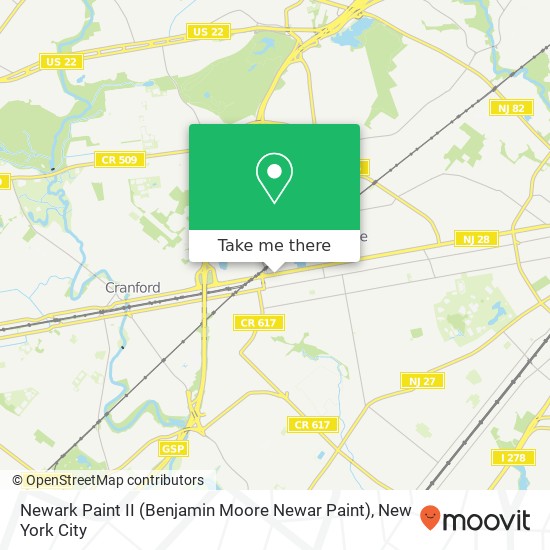 Mapa de Newark Paint II (Benjamin Moore Newar Paint)