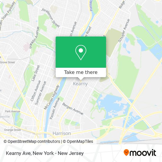Kearny Ave map