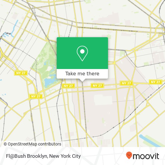 Fl@Bush Brooklyn map