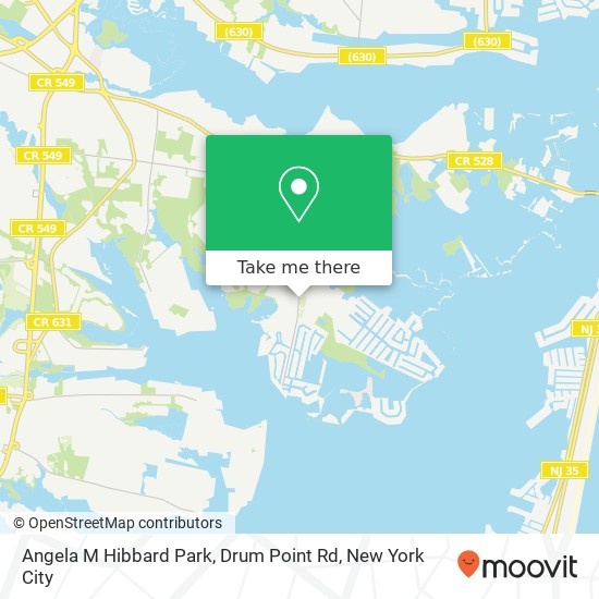 Mapa de Angela M Hibbard Park, Drum Point Rd