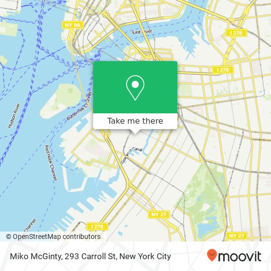 Mapa de Miko McGinty, 293 Carroll St