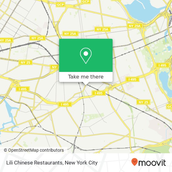 Lili Chinese Restaurants, Grand Ave map