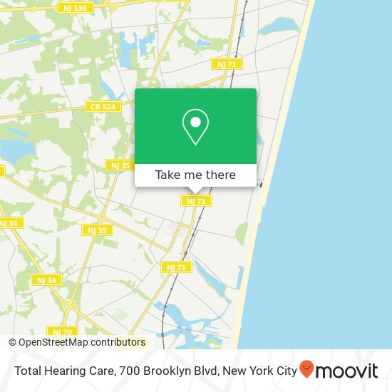 Total Hearing Care, 700 Brooklyn Blvd map