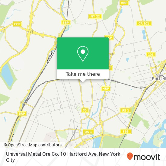 Universal Metal Ore Co, 10 Hartford Ave map