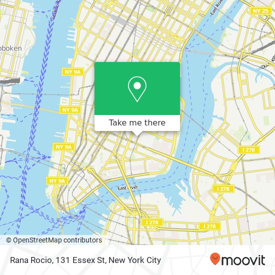 Rana Rocio, 131 Essex St map