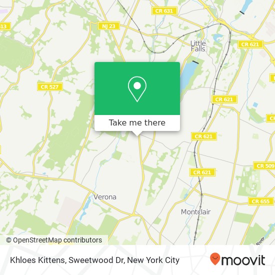 Mapa de Khloes Kittens, Sweetwood Dr