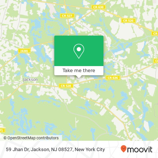 Mapa de 59 Jhan Dr, Jackson, NJ 08527