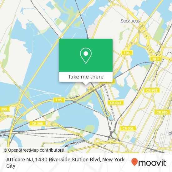 Mapa de Atticare NJ, 1430 Riverside Station Blvd
