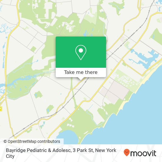 Mapa de Bayridge Pediatric & Adolesc, 3 Park St