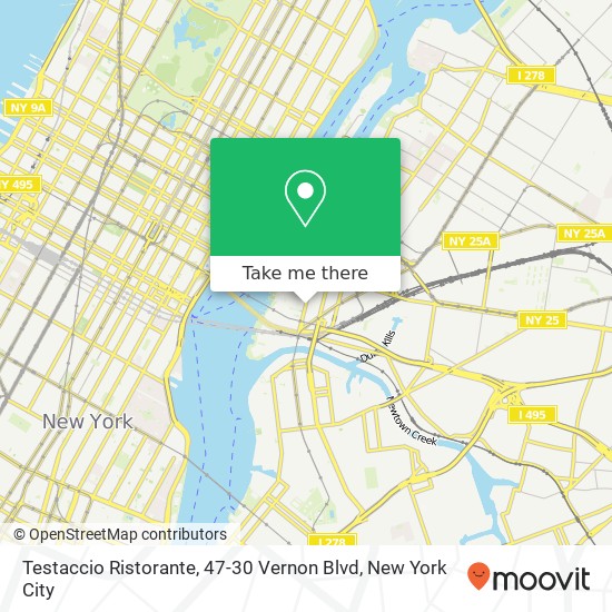 Testaccio Ristorante, 47-30 Vernon Blvd map