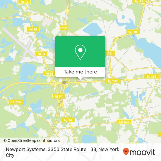 Newport Systems, 3350 State Route 138 map