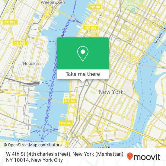 W 4th St (4th charles street), New York (Manhattan), NY 10014 map