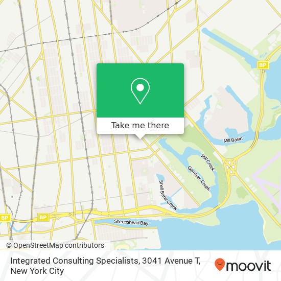 Mapa de Integrated Consulting Specialists, 3041 Avenue T