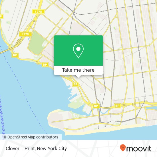 Mapa de Clover T Print