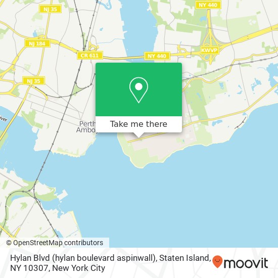 Mapa de Hylan Blvd (hylan boulevard aspinwall), Staten Island, NY 10307